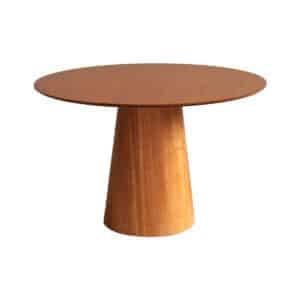 Mesa de Jantar Base Cone em Madeira Natural - Lyon