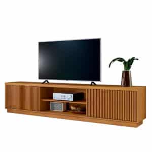 Rack Para Tv 75 Polegadas Ripado 2 Portas Logan - 180cm